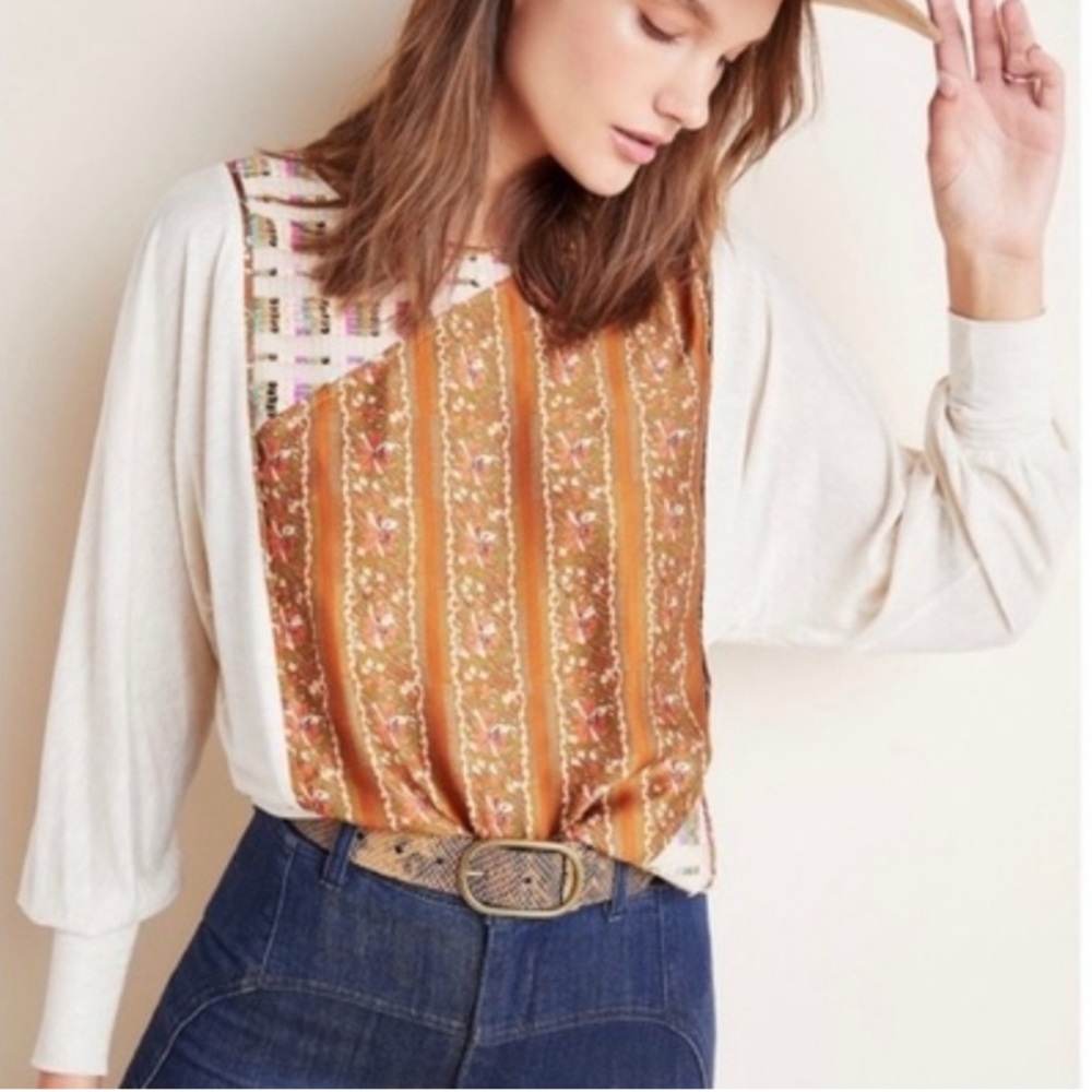 Anthropologie Sammi Sequined Top